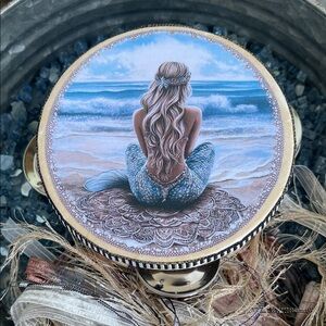 Mermaid Beach Tamboribe - Blue Seaside Design